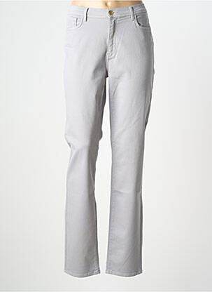 Jeans coupe slim gris TRUSSARDI JEANS femme