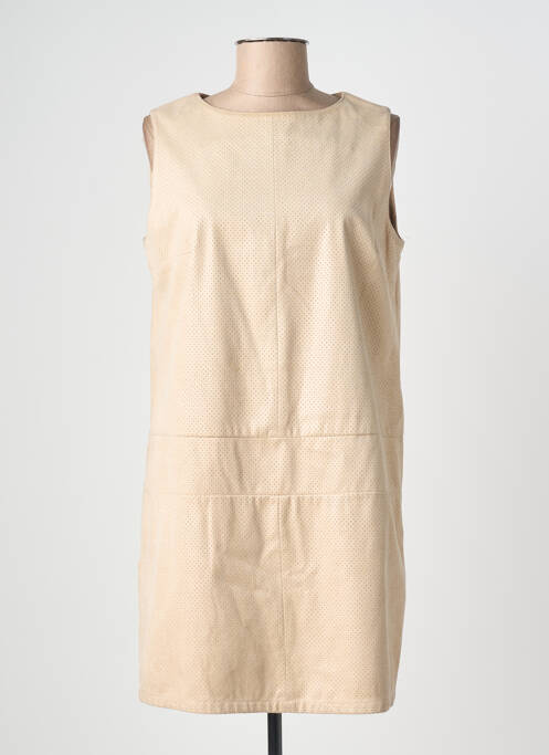 Robe courte sans manche sans manche beige ZEPELINE femme