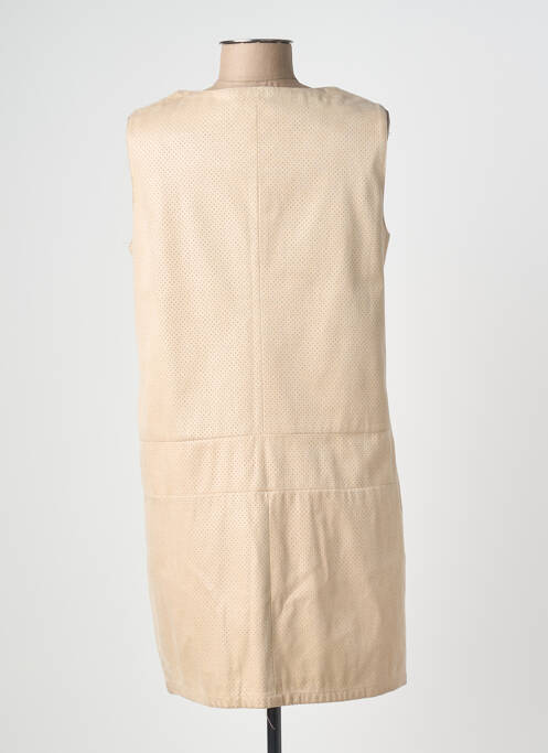Robe courte sans manche sans manche beige ZEPELINE femme