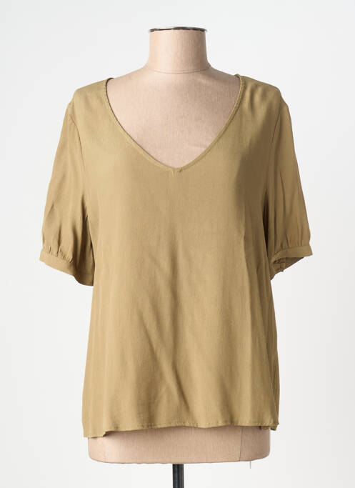Blouse manches courtes manches courtes vert YERSE femme