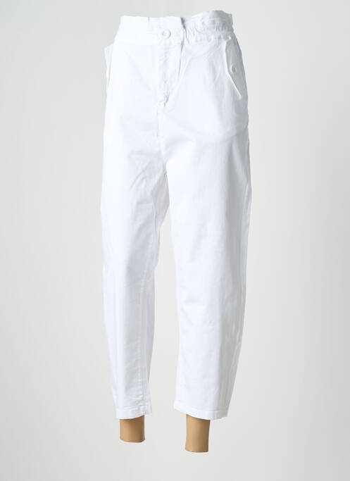 Pantalon 7/8 taille élastique taille normale blanc PAN femme