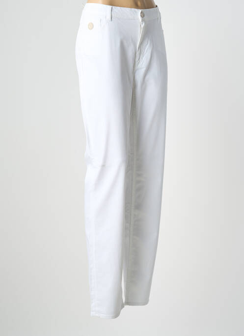 Jeans coupe slim blanc TRUSSARDI JEANS femme