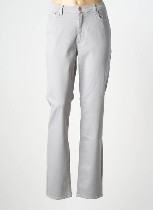 Jeans coupe slim gris TRUSSARDI JEANS femme