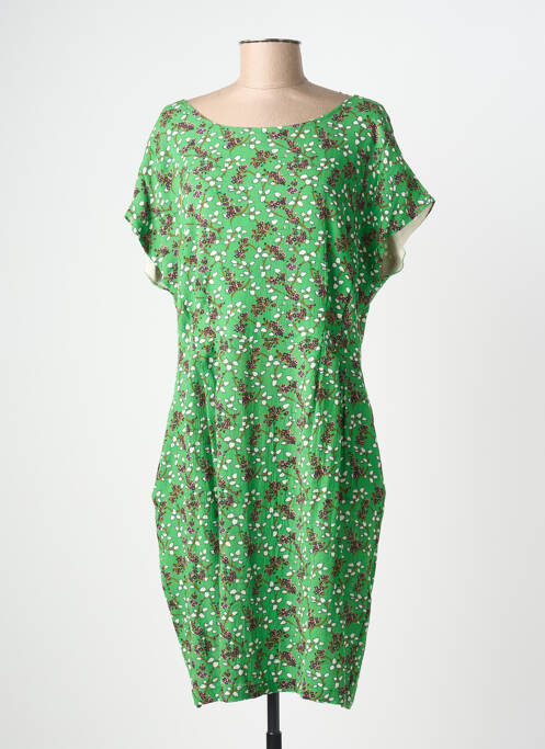 Robe mi-longue vert COTELAC femme