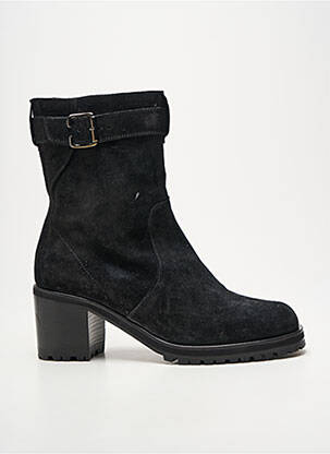 Bottines/boots nubuck talon de 4 à 6cm noir NIMAL femme