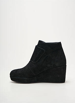 Bottines/boots bout rond talon de 7 à 9cm noir NIMAL femme