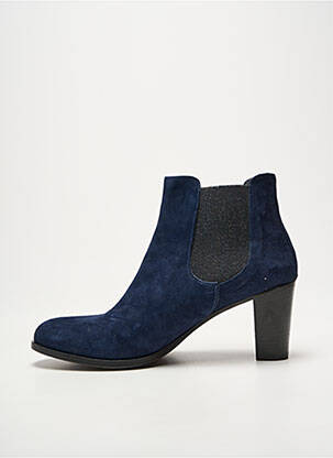 Bottines/boots nubuck talon de 7 à 9cm bleu NIMAL femme