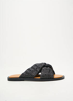 Mules/sabots chiquet talon plat jusqu'à 3cm noir VANESSA WU femme