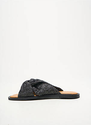 Mules/sabots chiquet talon plat jusqu'à 3cm noir VANESSA WU femme