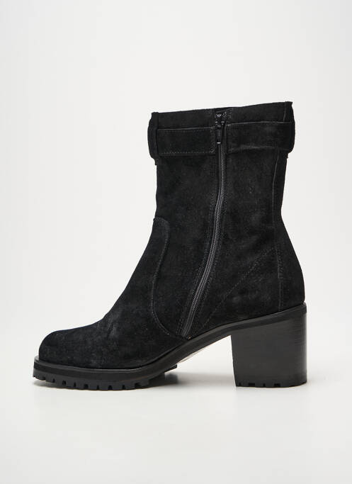 Bottines/boots nubuck talon de 4 à 6cm noir NIMAL femme