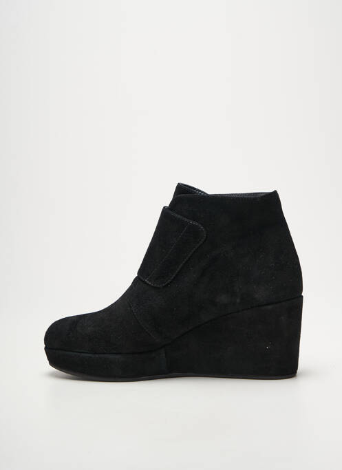 Bottines/boots bout rond talon de 7 à 9cm noir NIMAL femme