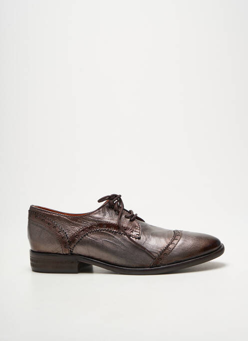 Derbies tissage satiné talon plat jusqu'à 3cm argent ATELIER BOWER femme