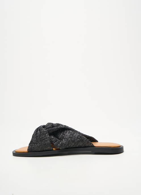 Mules/sabots chiquet talon plat jusqu'à 3cm noir VANESSA WU femme