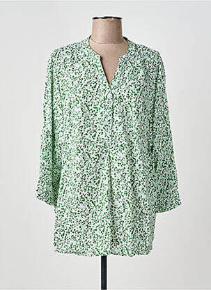 Blouse imprimé fantaisie manches longues vert WORLD FASHION femme