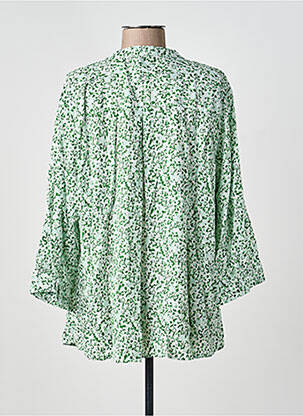 Blouse imprimé fantaisie manches longues vert WORLD FASHION femme