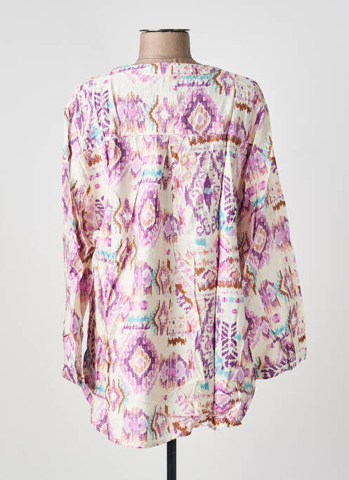 Blouse manches longues manches longues violet CHRISTY femme