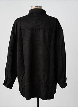 Chemisier coupe droite manches longues noir CHRISTY femme