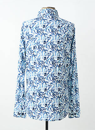 Chemise manches longues imprimé fantaisie bleu DESOTO homme