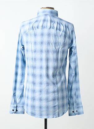 Chemise manches longues imprimé fantaisie bleu DESOTO homme