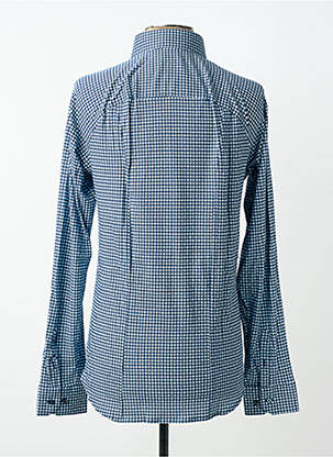 Chemise manches longues imprimé fantaisie bleu DESOTO homme