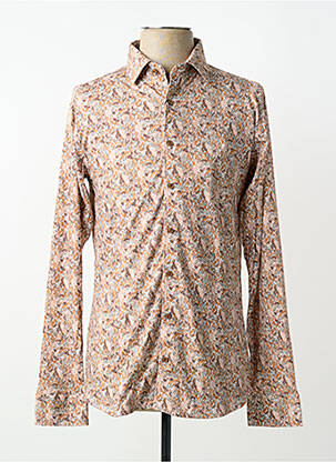 Chemise manches longues imprimé fantaisie orange DESOTO homme