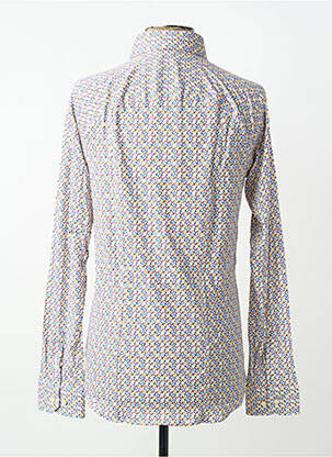 Chemise manches longues imprimé fantaisie jaune DESOTO homme
