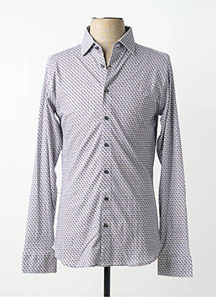 Chemise manches longues imprimé fantaisie gris DESOTO homme