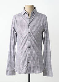 Chemise manches longues imprimé fantaisie gris DESOTO homme