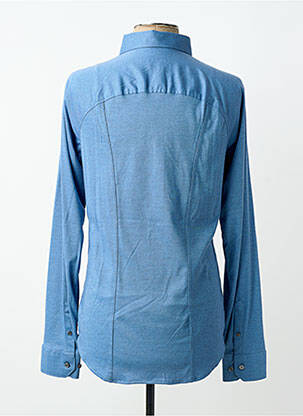 Chemise manches longues coupe cintrée bleu DESOTO homme