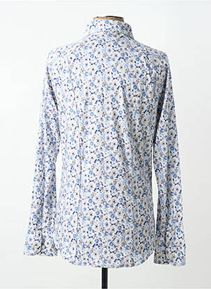 Chemise manches longues coupe cintrée bleu DESOTO homme