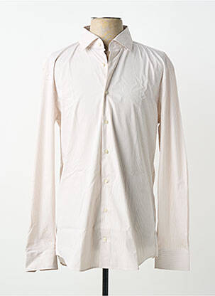Chemise manches longues imprimé rayures beige STRELLSON homme