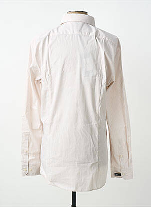 Chemise manches longues coupe cintrée beige STRELLSON homme