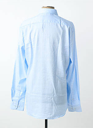 Chemise manches longues coupe cintrée bleu ETERNA homme