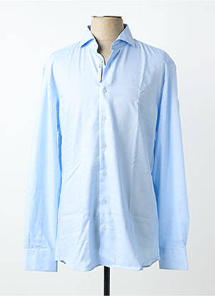 Chemise manches longues coupe cintrée bleu ETERNA homme