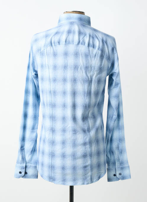 Chemise manches longues imprimé fantaisie bleu DESOTO homme