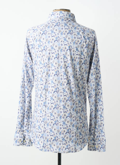 Chemise manches longues coupe cintrée bleu DESOTO homme