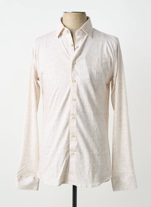 Chemise manches longues beige DESOTO homme