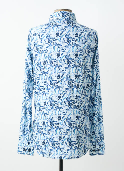 Chemise manches longues bleu DESOTO homme