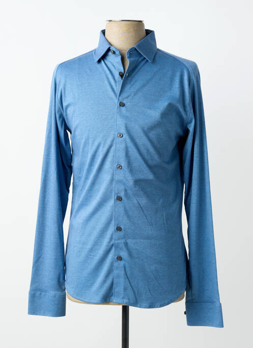 Chemise manches longues bleu DESOTO homme