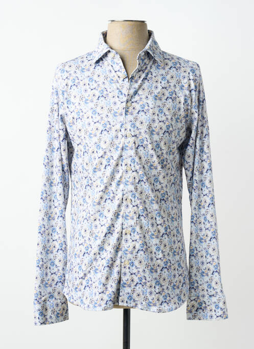 Chemise manches longues bleu DESOTO homme