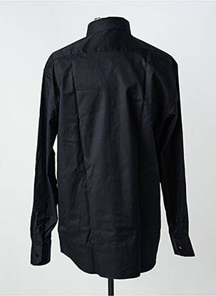 Chemise manches longues coupe droite noir ETERNA homme