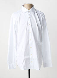 Chemise manches longues tissage popeline blanc STRELLSON homme