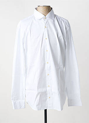 Chemise manches longues tissage popeline blanc STRELLSON homme