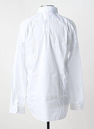 Chemise manches longues tissage popeline blanc STRELLSON homme