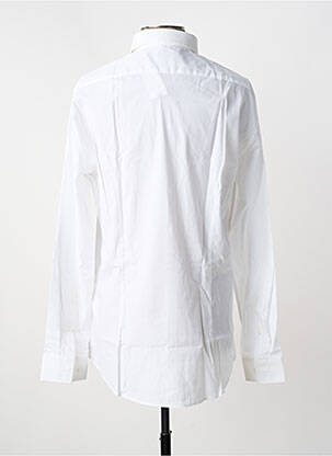 Chemise manches longues tissage popeline blanc STRELLSON homme