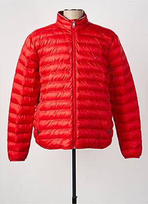 Doudoune manches longues sans capuche rouge TOMMY HILFIGER homme