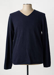 Pull col v manches longues bleu ESTHEME homme