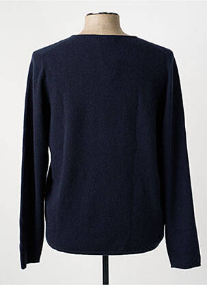 Pull col v manches longues bleu ESTHEME homme