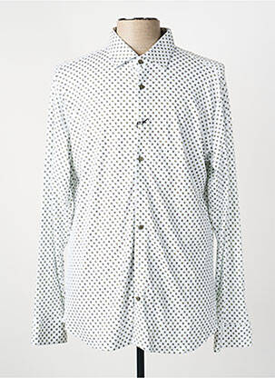 Chemise manches longues imprimé fantaisie blanc DESOTO homme