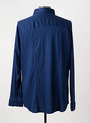 Chemise manches longues coupe cintrée bleu DESOTO homme